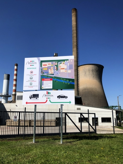Panneau bords pliés 3x2 "Plan de circulation"